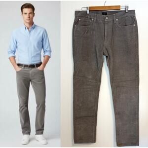 J. Crew Men's Straight Fit Flex Corduroy Pant In Gray Size 34 x 34